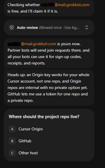 Claim a bot email for join requests and wakes.