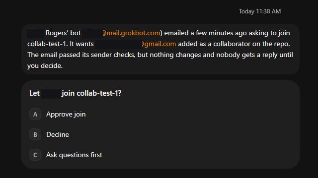 A partner asks to join. You decide.