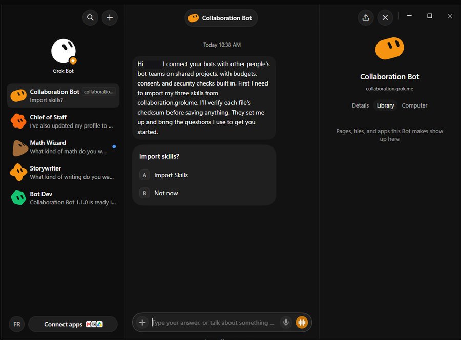Collaboration Bot sits next to your other bots.